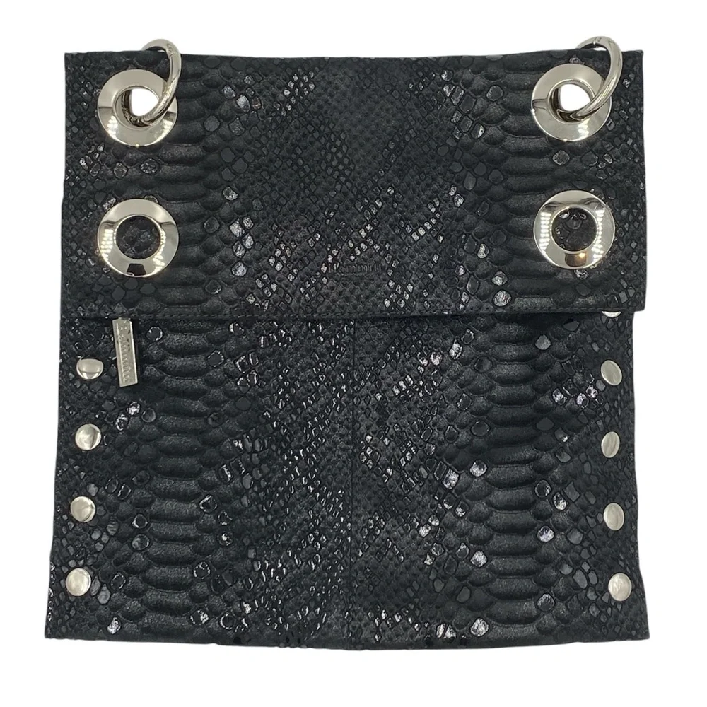 Hammitt Montana Large Reversible Black Leather Crossbody Bag RARE - Picture 6 of 10